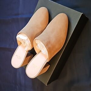 NEW IN BOX J.Crew Sophie Pump Mule, Ashen Brown, Size 7.5